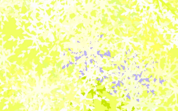 Светло Зеленая Желтая Векторная Текстура Различными Формами Декоративный Дизайн Абстрактном — стоковый вектор