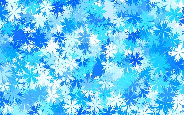Luz Azul Vector Telón Fondo Natural Con Flores Nueva Ilustración — Archivo Imágenes Vectoriales