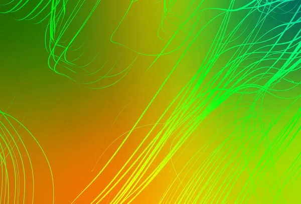 Hellgrünes Gelbes Vektorabstrakt Verschwommenes Layout Kreative Illustration Halbtonstil Mit Farbverlauf — Stockvektor