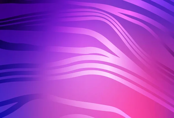 Light Purple Pink Vector Texture Wry Lines Красочная Абстрактная Иллюстрация — стоковый вектор