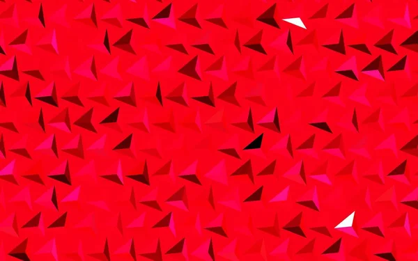 Fundo Vetorial Vermelho Escuro Com Linhas Triângulos Glitter Ilustração Abstrata — Vetor de Stock