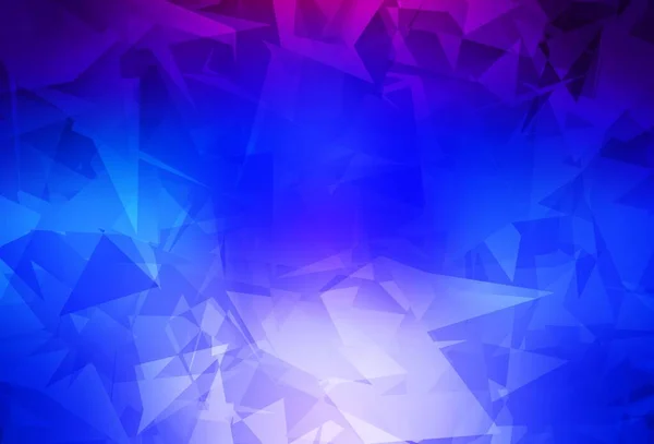 Dunkelrosa Blauer Vektorhintergrund Mit Abstrakten Polygonalen Moderne Abstrakte Illustration Mit — Stockvektor