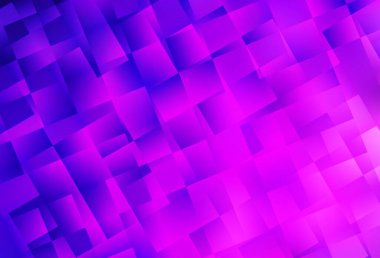 Açık Mor, kare şeklinde pembe vektör deseni. Renkli dikdörtgenleri olan bir resim. Şablon bir arkaplan olarak kullanılabilir.