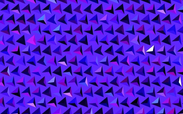 深紫色 粉色矢量模板与晶体 三角形 带有三角形的抽象风格装饰设计 壁纸精美的设计 — 图库矢量图片