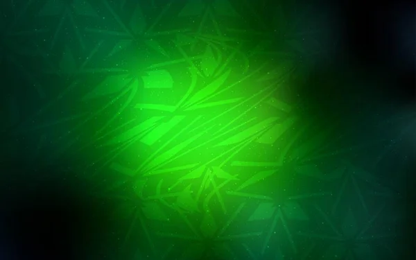 Texture Vectorielle Vert Foncé Avec Style Triangulaire Belle Illustration Avec — Image vectorielle