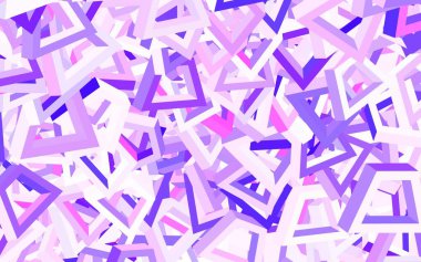 Kaotik şekilli açık mor vektör şablonu. Soyut tarzda rengarenk gradyan şekilleri olan bir resim. Duvar kağıtları için zarif tasarım.