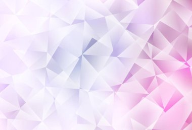 Açık pembe vektör soyut mozaik desen. Çokgen soyut çizim ve gradyan. Marka kitabınız için yeni şablon.
