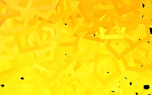 Fundo Vetorial Amarelo Escuro Com Hexágonos Ilustração Abstrata Com Hexágonos —  Vetores de Stock