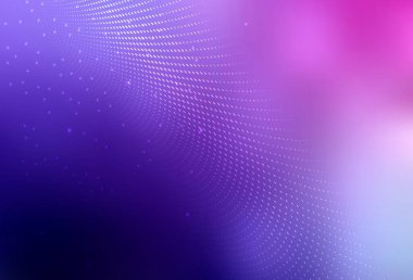 Açık Mor, pembe vektör soyut illüstrasyon ve renkli baloncuklar. Parlak renkli soyut çemberlerin olduğu bir resim. Bir cep telefonu için duvar kağıdı.