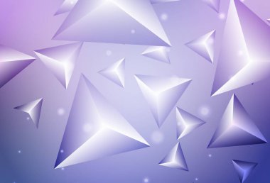 Açık pembe, mavi vektör düzeni çizgiler, üçgenler. Üçgenli soyut gradyan çizimi. Web siteniz için basit tasarım.