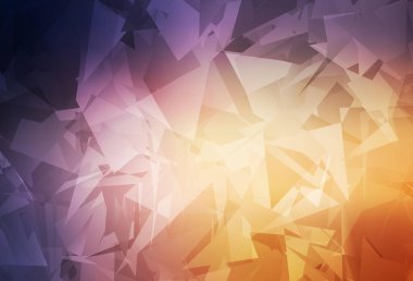 Açık pembe, çokgen şekilli sarı vektör arkaplan. Rastgele şekillerle soyut tarzda dekoratif tasarım. Web siteniz için basit tasarım.