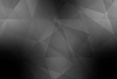 Light Gray vektörü soyut çokgen desen. Gradyanı olan üçgen geometrik örnek. Broşürünüz için yepyeni bir tasarım..