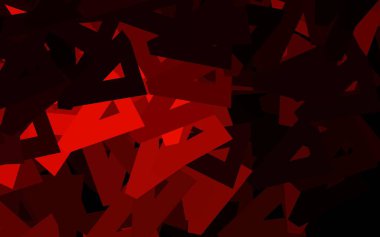 Koyu kırmızı vektör dokusu üçgen biçiminde. Renkli üçgenlerin olduğu bir resim. İşiniz için en iyi akıllı tasarım.