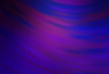 Eğri çizgileri olan koyu mor vektör düzeni. Basit bir şekilde yepyeni renkli bir tasvir. Tasarımınız için renkli dalga deseni.