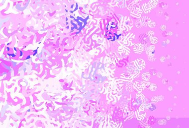 Açık Mor, soyut şekilli pembe vektör arkaplan. Soyut tarzda rengarenk gradyan şekilleri olan bir resim. Duvar kağıtları için zarif tasarım.