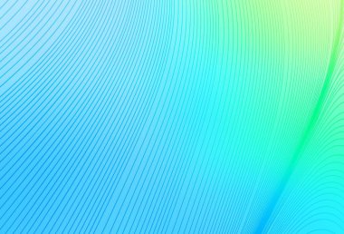 Açık mavi, vektör desen hatları ile yeşil. Bandy çizgilerle modern degrade soyut resim. İş tasarımınız için desen.