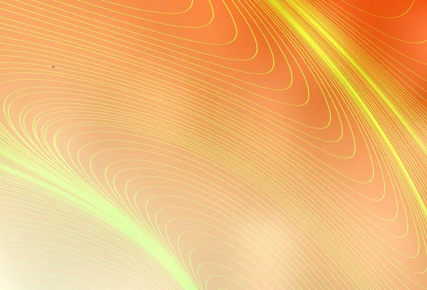 Светло Оранжевый Вектор Изогнутыми Линиями Красочная Градиентная Иллюстрация Простом Стиле — стоковый вектор