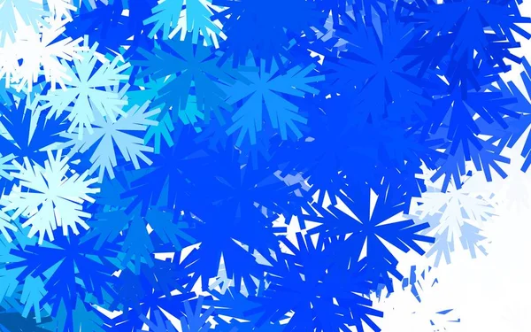 Azul Claro Vetor Verde Pano Fundo Abstrato Com Flores Ilustração — Vetor de Stock