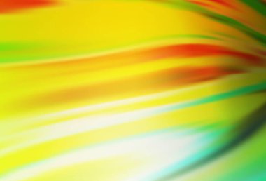 Açık yeşil, sarı vektör soyut düzeni. Gradyan tasarımlı, soyut, ışıltılı çizimler. İşiniz için en iyi bulanık tasarım..