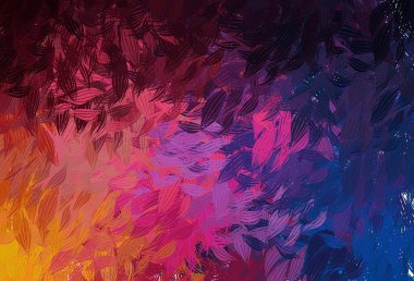 Lacivert, Memphis şekilli kırmızı vektör arkaplan. Modern tarzda değişen renkli kaotik formlar. Bir cep telefonu için arka plan.