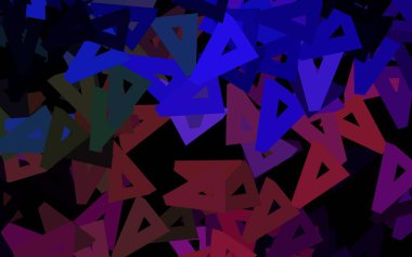 Koyu pembe, üçgenli yeşil vektör arkaplan. Soyut arkaplanda renkli eğimli üçgenler. Web siteniz için basit tasarım.