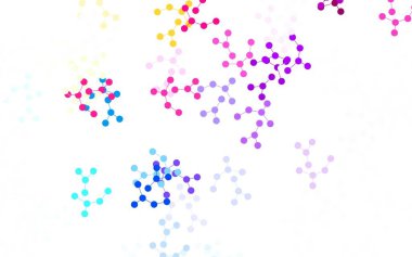 Yapay zeka yapısına sahip hafif çokrenkli vektör şablonu. Renkli yapay zeka yapısı, eğimli çizgiler ve noktalar. Poster ve teknoloji sembolü.