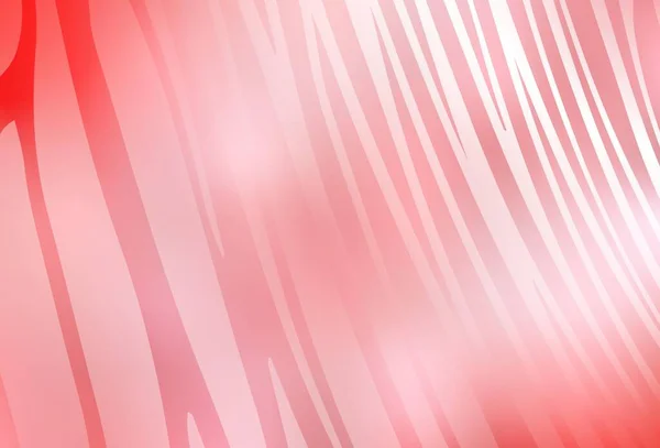 Modèle Vectoriel Rouge Clair Avec Lignes Courbées Illustration Abstraite Circumflex — Image vectorielle
