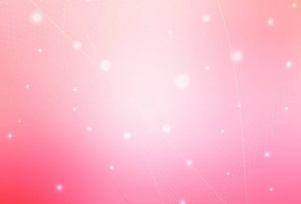Светло Розовый Желтый Вектор Цветная Иллюстрация Размытыми Кругами Стиле Природы — стоковый вектор