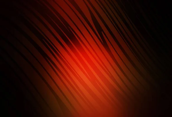 Layout Vetorial Vermelho Escuro Com Linhas Curvas Ilustração Abstrata Colorida — Vetor de Stock