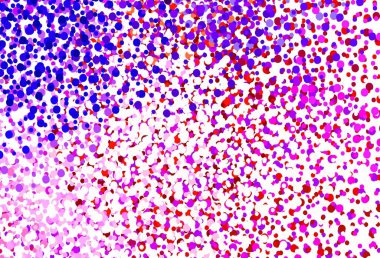 Açık mavi, daire şekilli kırmızı vektör düzeni. Parlak renkli soyut çemberlerin olduğu bir resim. Güzel web siteleri için desen.