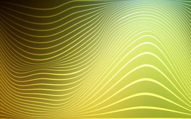 Koyu yeşil, çizgileri olan sarı vektör deseni. Belirsiz, soyut ve gradyan bir çizim. Reklamlarınız, posterleriniz, afişleriniz için yepyeni bir tasarım..