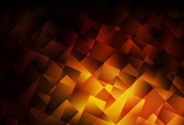 Koyu turuncu vektör düşük polimerli doku. Üçgenlerden oluşan parlayan çokgen çizimler. Web siteniz için yeni bir doku.