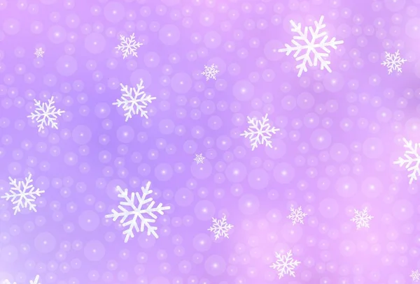 Light Purple Vector Pattern Christmas Style Shining Illustration Christmas Balls — Stock Vector