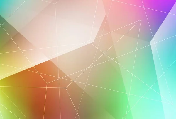 Heller Mehrfarbiger Vektorhintergrund Mit Polygonalem Stil Dreiecke Auf Abstraktem Hintergrund — Stockvektor