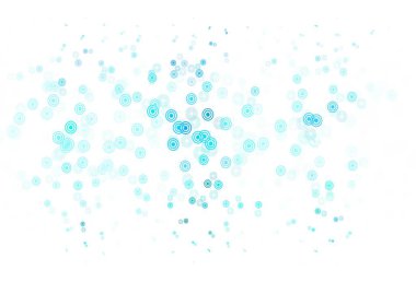 Noktalı açık yeşil vektör arkaplanı. Doğa tarzında renkli baloncuklu soyut illüstrasyon. Fütürist reklamlar ve kitapçıklar için şablon.