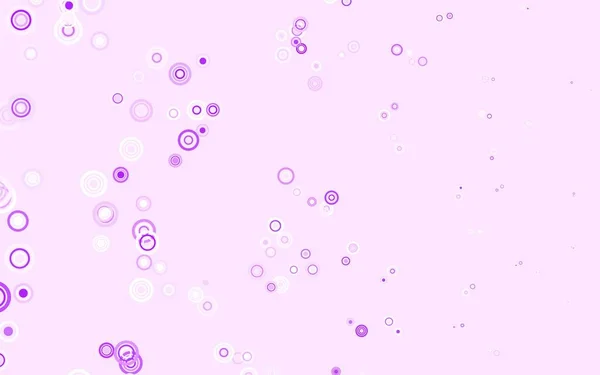 Textura Vectorial Púrpura Claro Con Discos Ilustración Abstracta Con Burbujas — Vector de stock