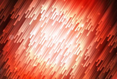 Düz çizgileri olan açık kırmızı vektör arkaplan. Renkli çubuklarla, soyut çizimler. Reklamınız, posteriniz, afişiniz için en iyi tasarım.