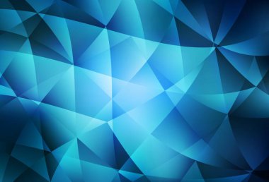 Açık BLUE vektör eğimli üçgen dokusu. Origami tarzında gradyan ile geometrik çizim. Bir markanın arkaplanı için desen.