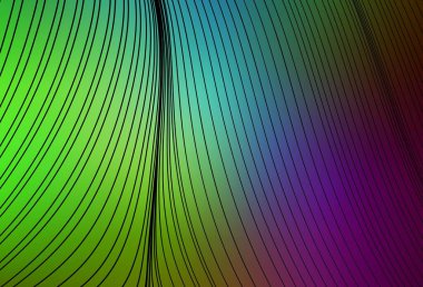 Açık Pembe, çizgileri olan yeşil vektör arkaplan. Soyut ve gradyan renkte renkli çizimler. Marka kitabı için şık bir desen.