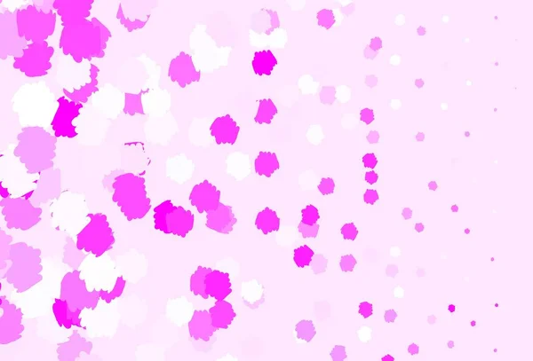 Светло Фиолетовый Розовый Векторный Узор Случайными Формами Современная Абстрактная Иллюстрация — стоковый вектор