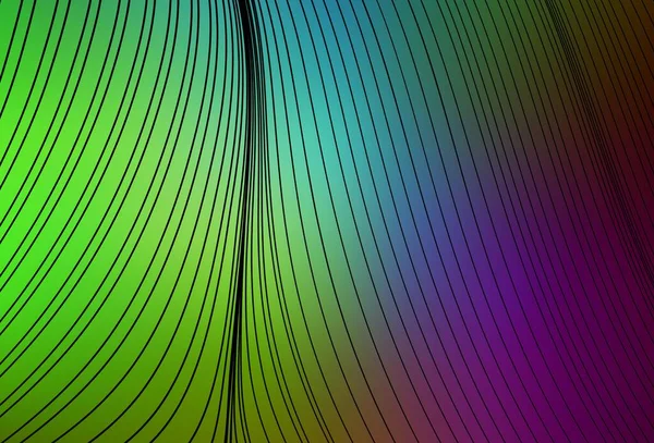 Açık Pembe, çizgileri olan yeşil vektör arkaplan. Soyut ve gradyan renkte renkli çizimler. Marka kitabı için şık bir desen.