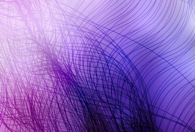 Açık Mor, eğri çizgili pembe vektör arkaplan. Basit çizgilerle renkli gradyan çizimi. Reklamınız için yepyeni tasarım..