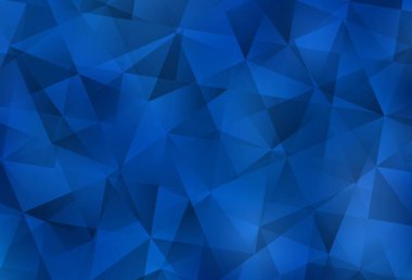 Hafif mavi vektör soyut mozaik zemin. Üçgenler ile modern soyut resim. Tasarımınız için üçgen desen.