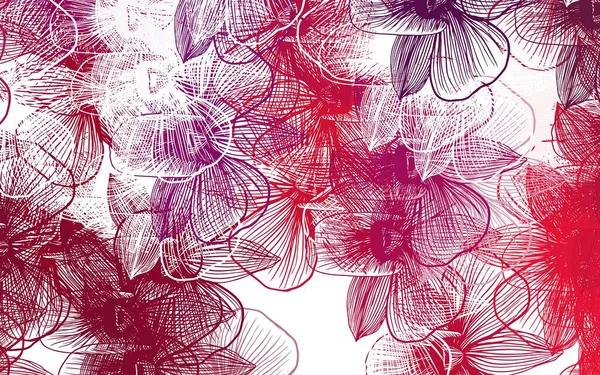 Violet Clair Motif Naturel Vectoriel Rose Avec Des Fleurs Illustration — Image vectorielle