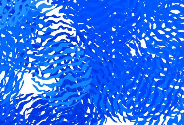 Bükülmüş çizgileri olan hafif BLUE vektör arkaplanı. Soyut tarzda gradyan çizgilerle akıllı illüstrasyon. Marka kitabı için şık bir desen.