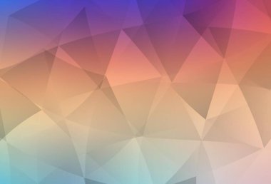 Işık çok renkli vektör soyut mozaik zemin. Noktalı resim stili üçgenler ile yaratıcı çizimde. İşiniz için yeni tasarım.