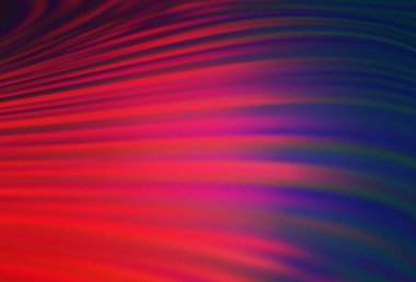 Açık mavi, renkli çizgileri olan kırmızı vektör dokusu. Bulanık arkaplanda gradyanı olan çizgiler. Reklamlar, posterler, afişler için desen.