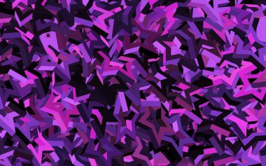 Küçük ve büyük yıldızlı hafif Mor vektör arkaplanı. Yıldızlı parlak renkli illüstrasyon. Kozmik arkaplanlar için şablon.