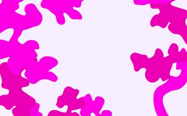 Açık mavi, kırmızı vektör doğal sanat eserleri yapraklar, dallar. Yaprakları ve dalları olan yepyeni renkli bir illüstrasyon. Web ve broşürler için elle boyanmış tasarım.