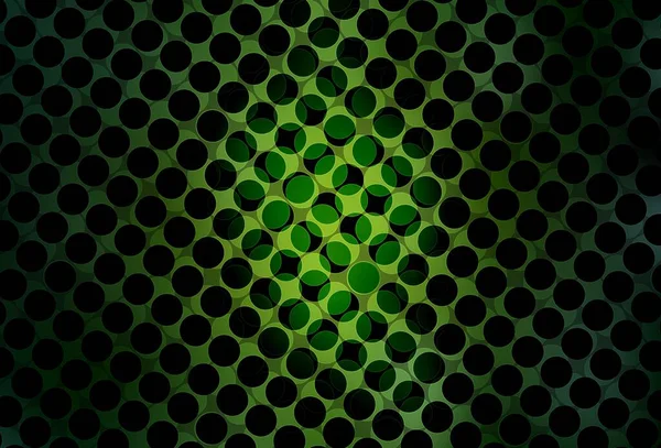 Dark Green Vector Backdrop Dots Abstract Illustration Colored Bubbles Nature — Stock Vector